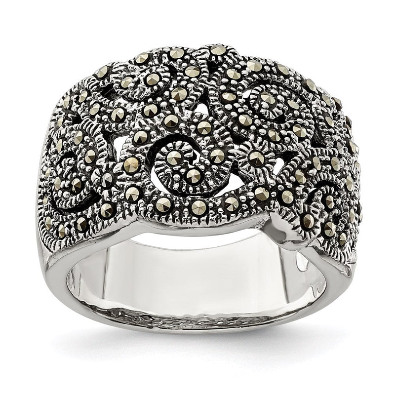 Sterlingsilber Markasit Ring