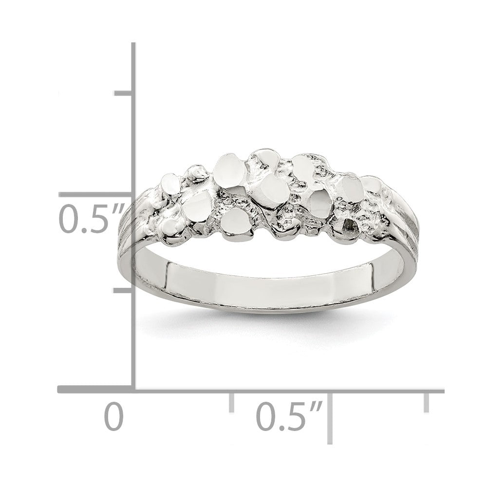 Sterlingsilber Nugget Ring