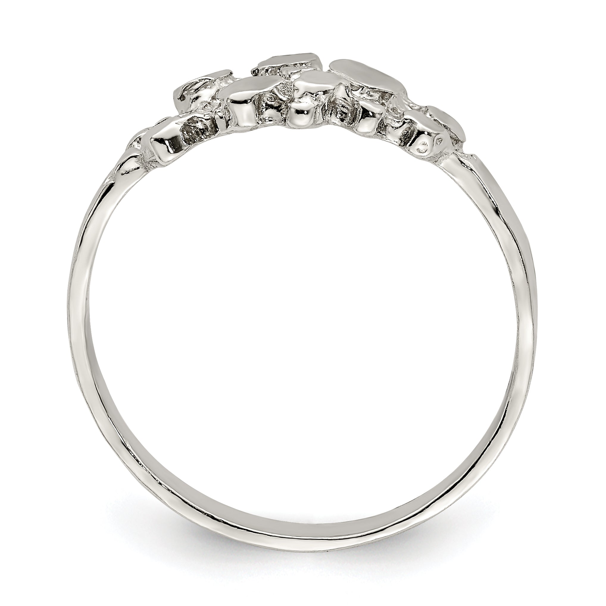 Sterlingsilber Nugget Ring