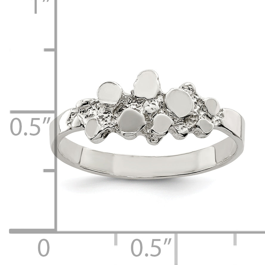 Sterlingsilber Nugget Ring