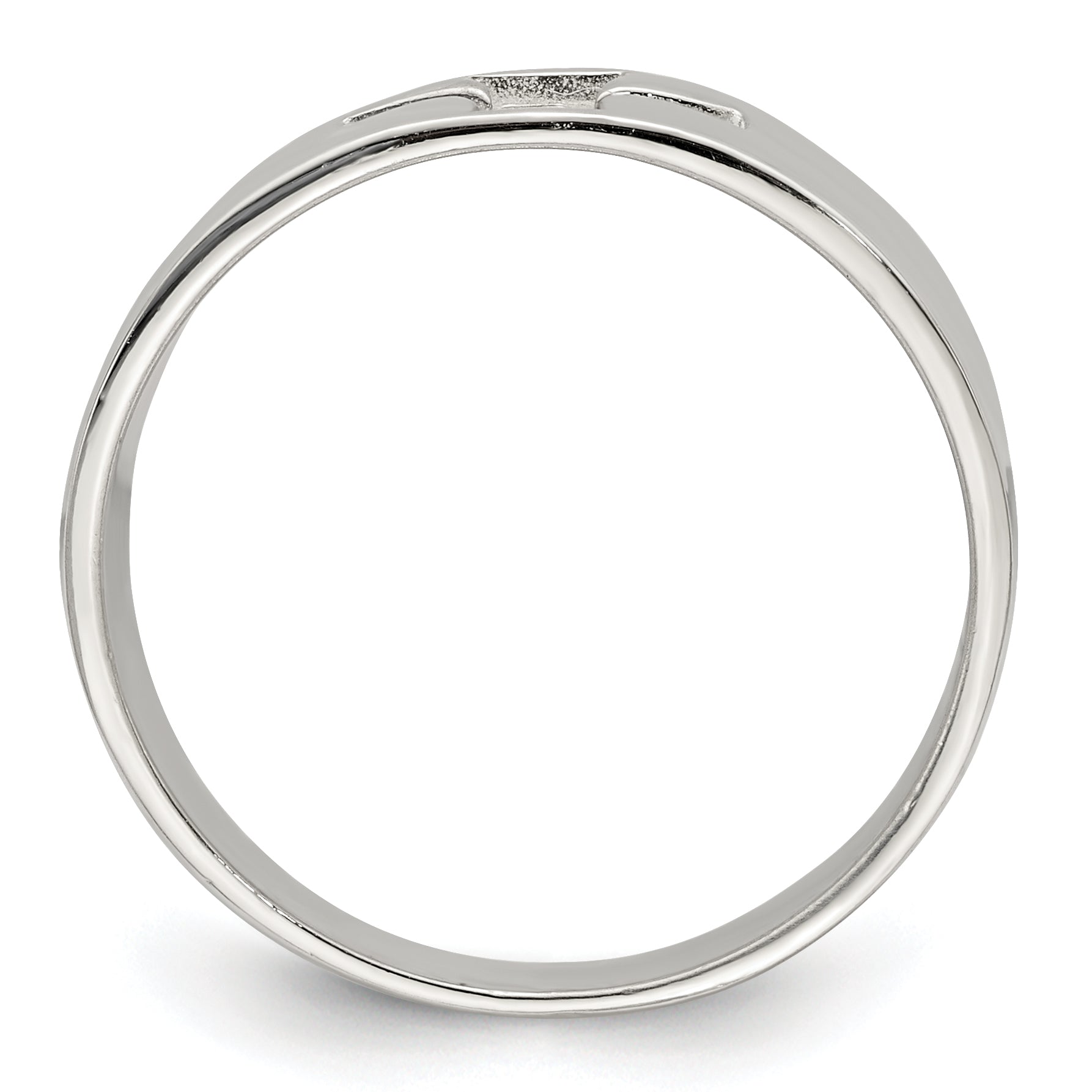 Sterlingsilber Kreuz Ausgeschnitten Ring