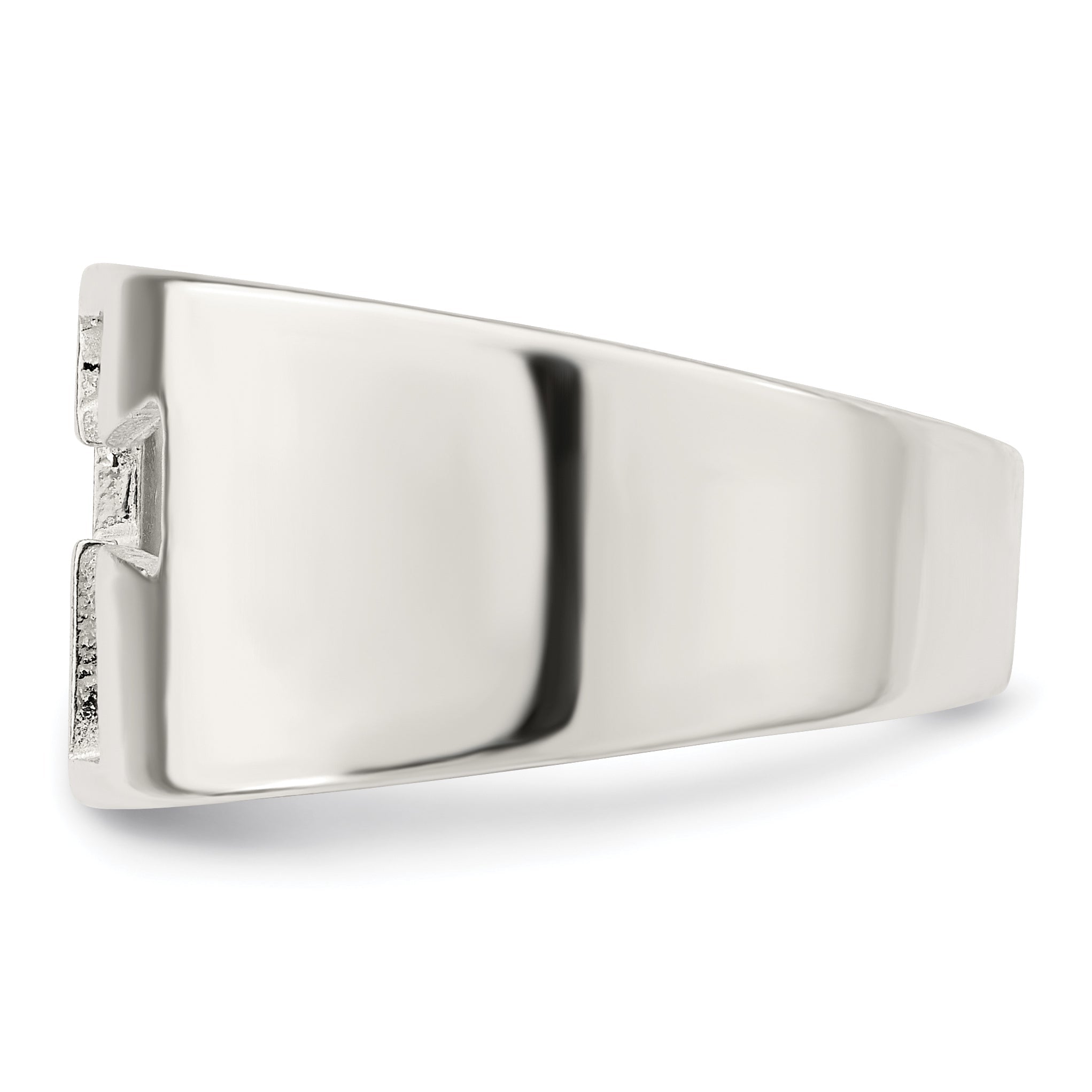 Sterlingsilber Kreuz Ausgeschnitten Ring