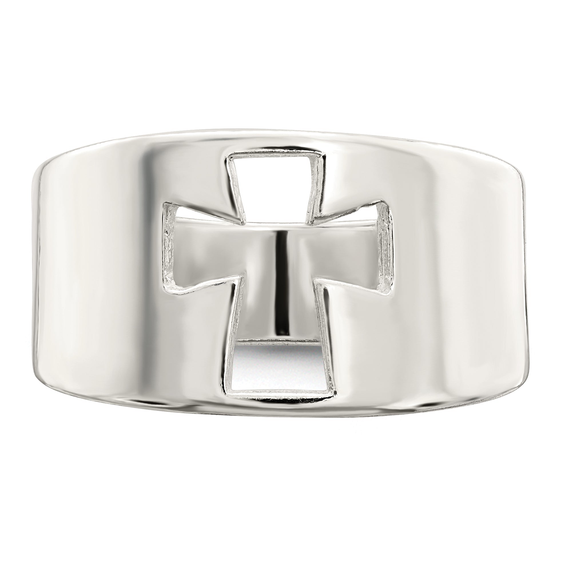 Sterlingsilber Kreuz Ausgeschnitten Ring