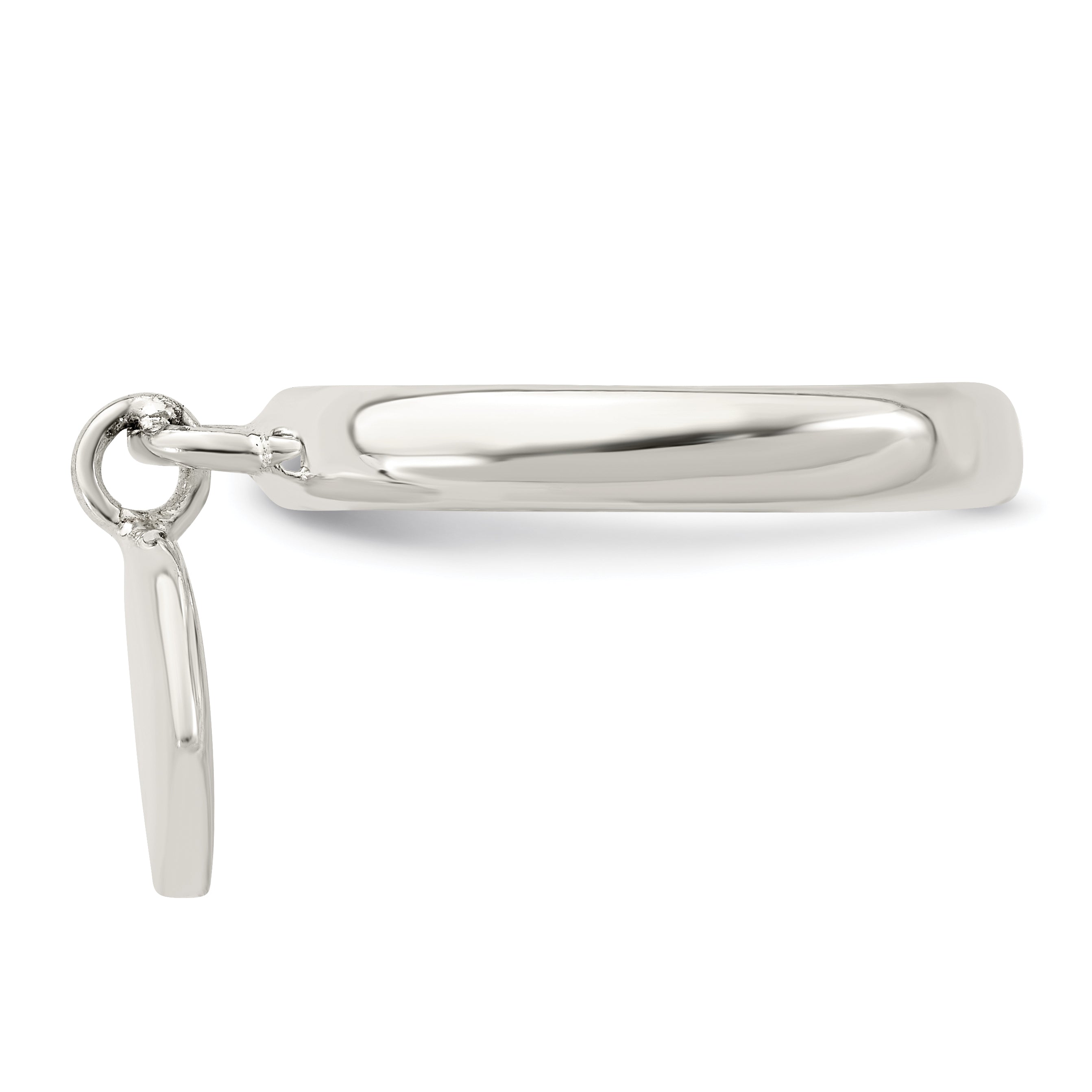 Sterlingsilber Hängend Herz Ring