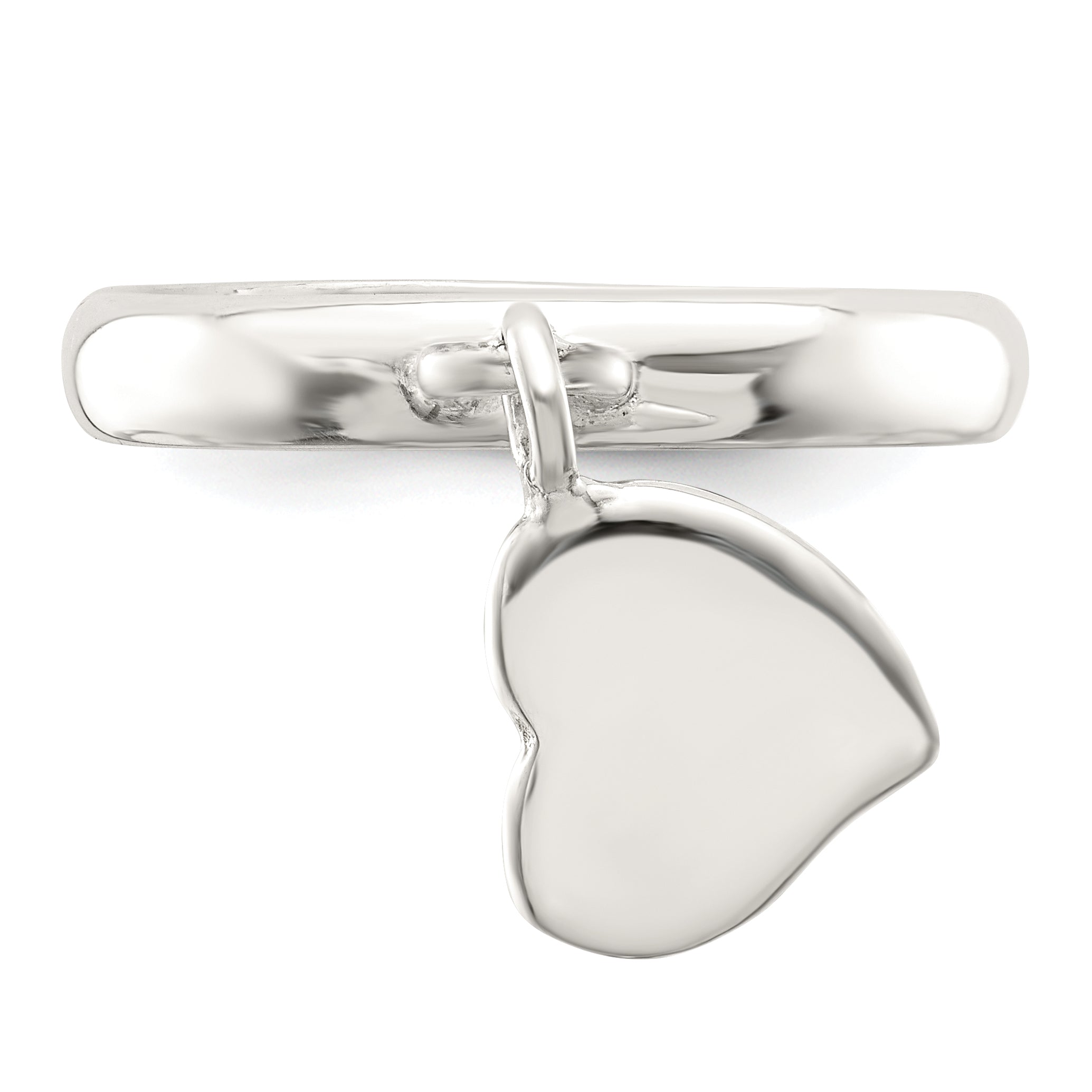 Sterlingsilber Hängend Herz Ring