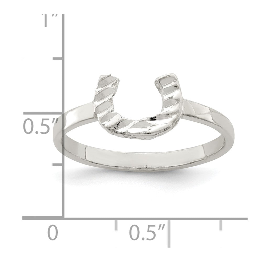 Sterlingsilber Hufeisen Ring