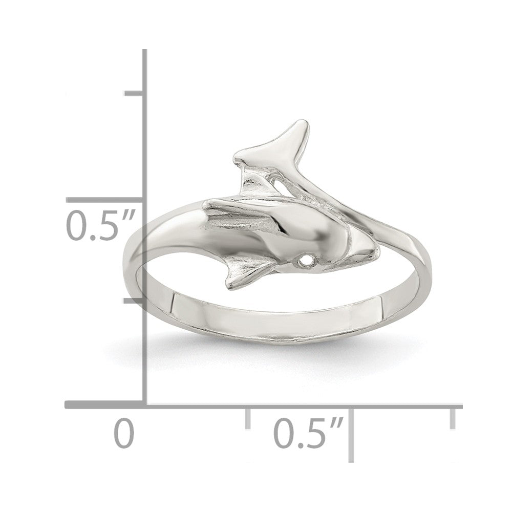 Sterlingsilber Delfin Ring