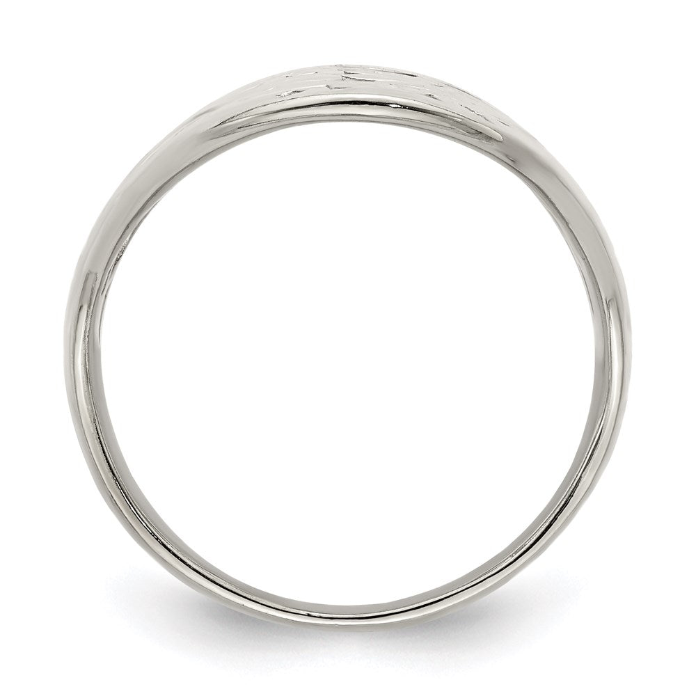 Sterlingsilber Blume Ausgeschnitten Full Finger Ring