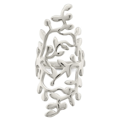 Sterlingsilber Feder Baum Full Finger Ring (size 6 Nur)