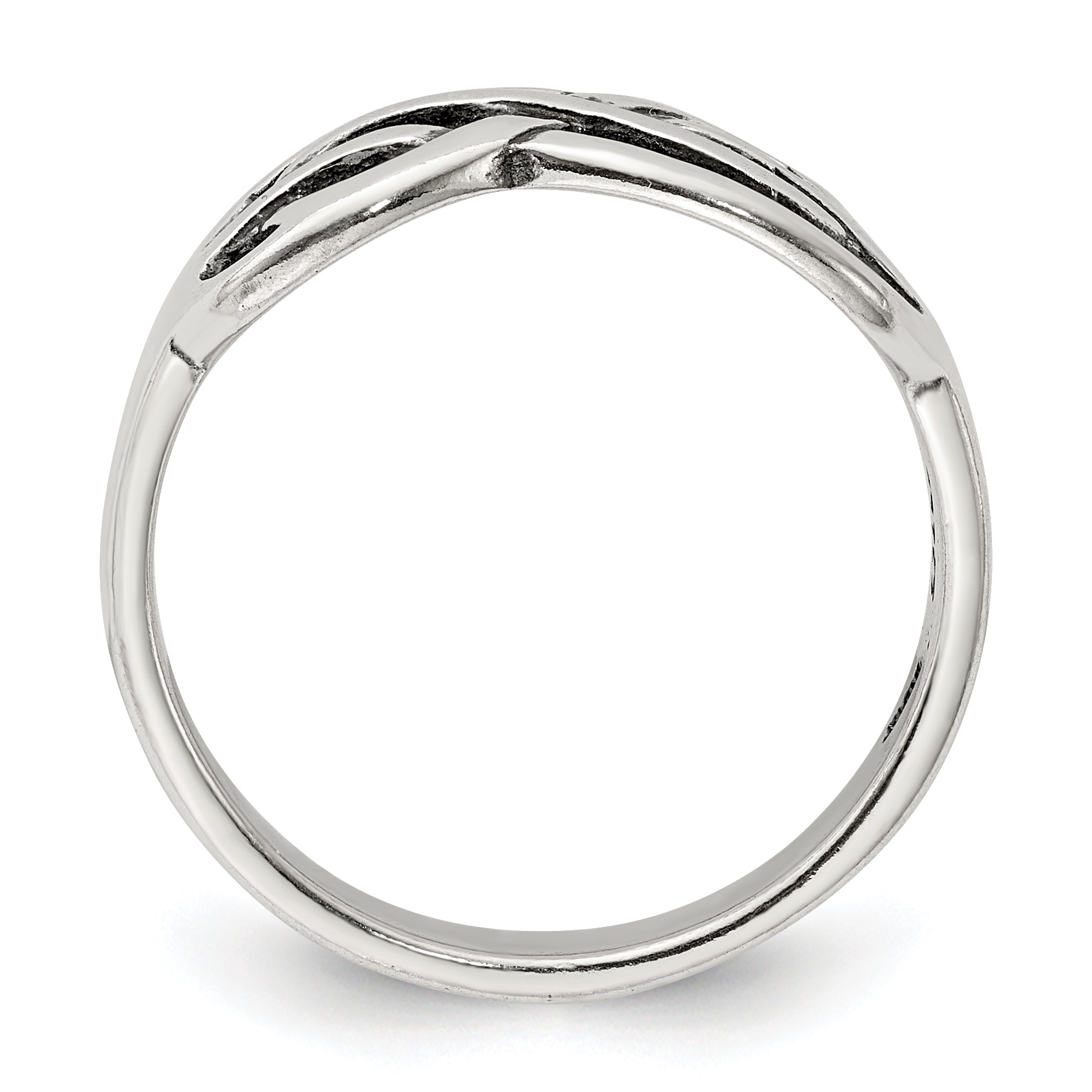 Sterlingsilber Antikisiert Knoten Ring