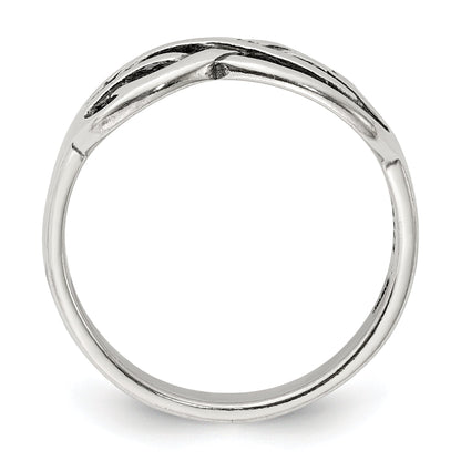 Sterlingsilber Antikisiert Knoten Ring