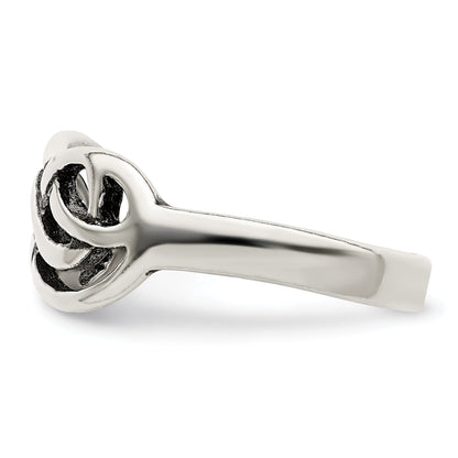 Sterlingsilber Antikisiert Knoten Ring