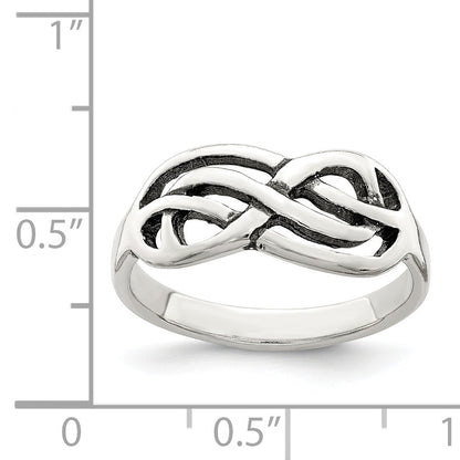 Sterlingsilber Antikisiert Knoten Ring
