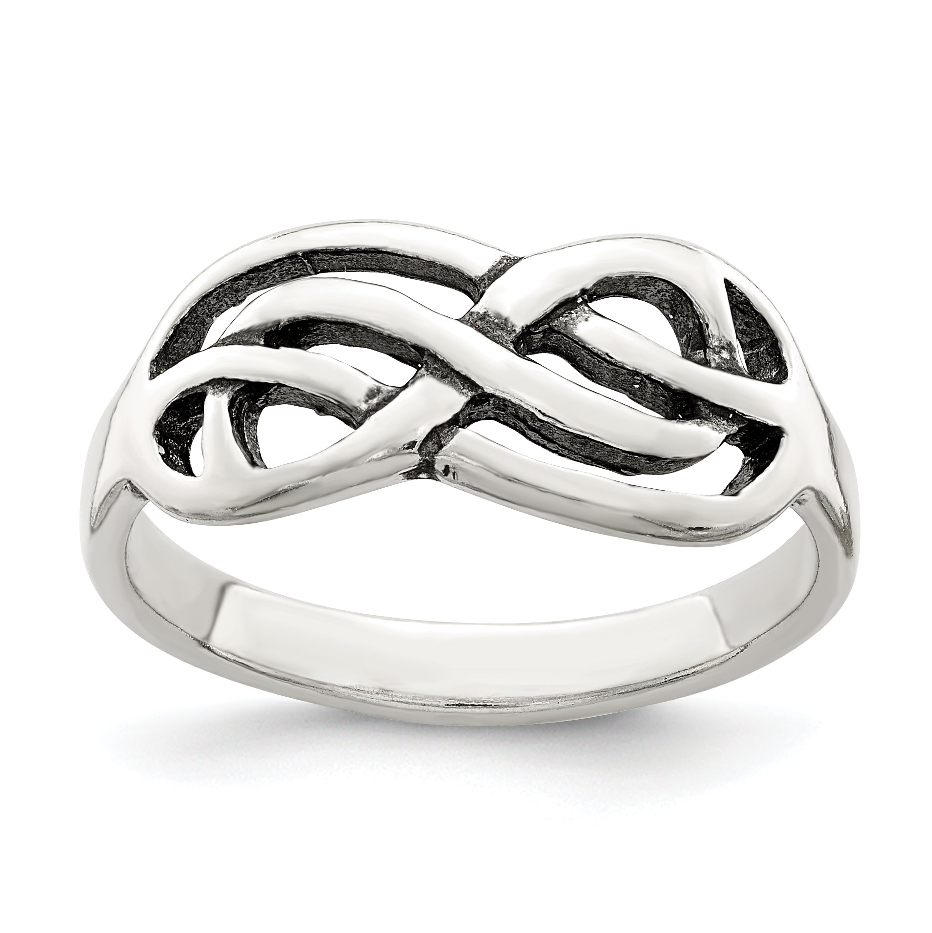 Sterlingsilber Antikisiert Knoten Ring