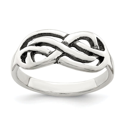 Sterlingsilber Antikisiert Knoten Ring