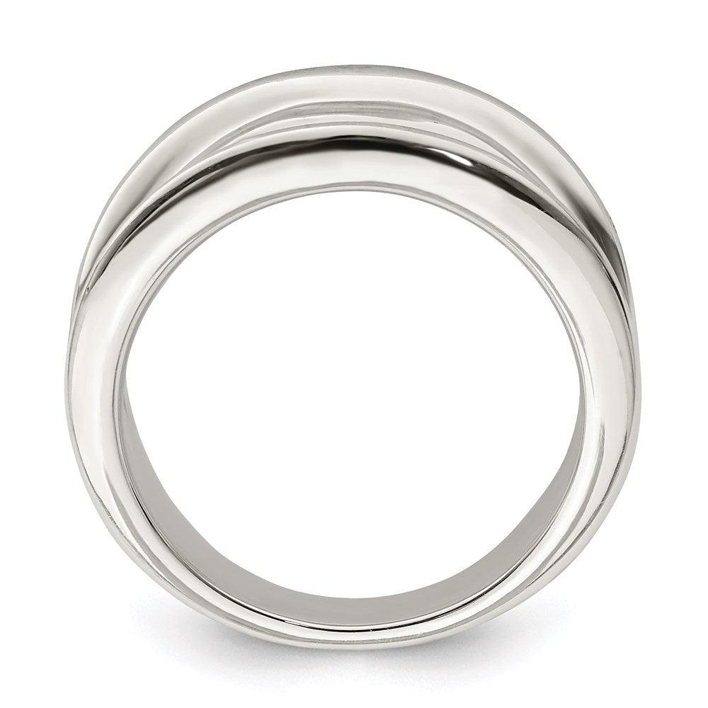 Sterlingsilber 15mm Verjüngt Ring