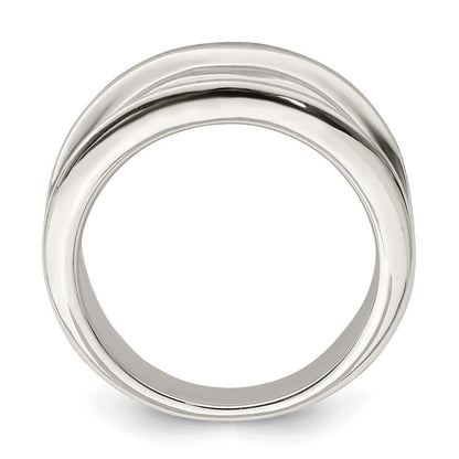 Sterlingsilber 15mm Verjüngt Ring
