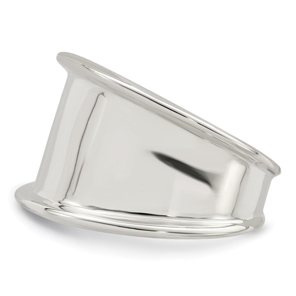 Sterlingsilber 15mm Verjüngt Ring