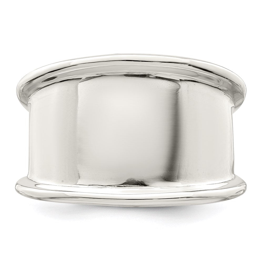Sterlingsilber 15mm Verjüngt Ring