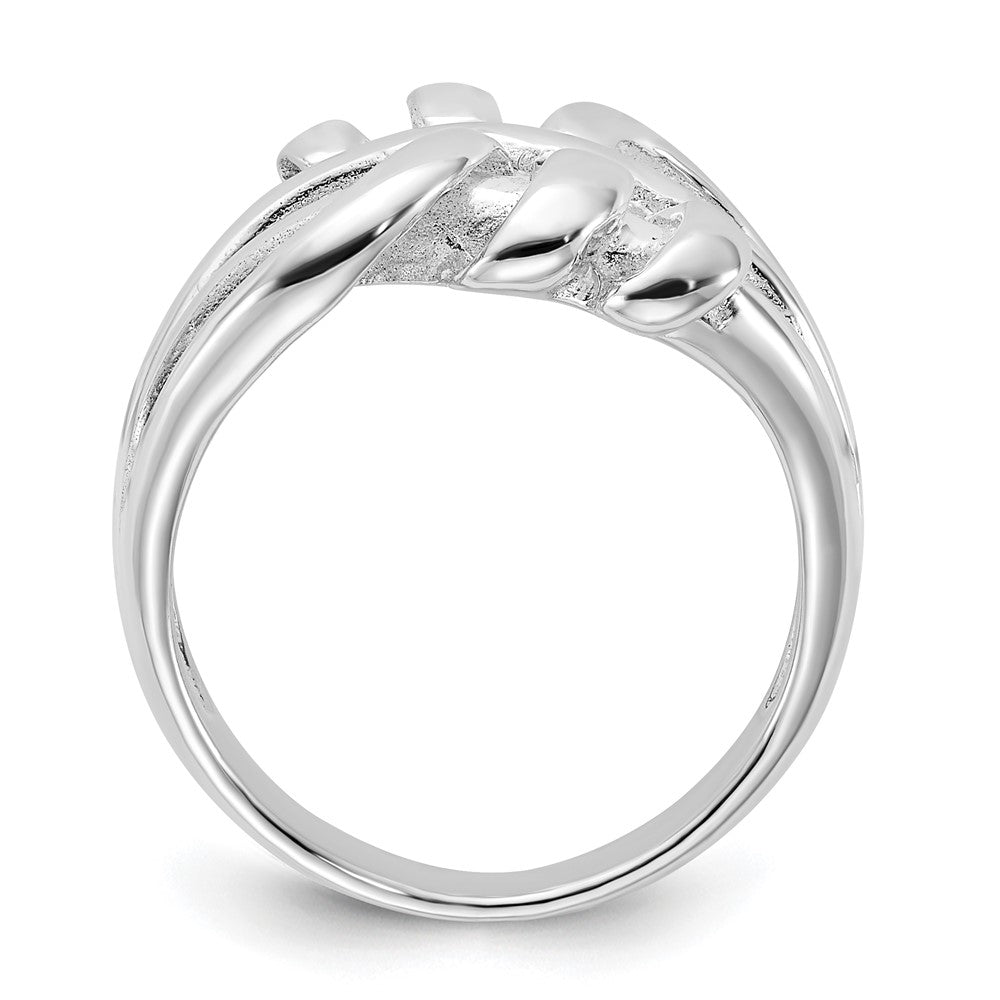 Sterlingsilber Poliert Fantasie Gedreht Ring