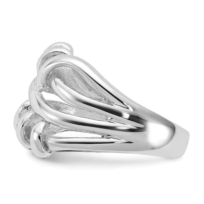 Sterlingsilber Poliert Fantasie Gedreht Ring