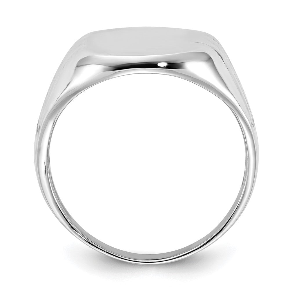 Sterlingsilber Poliert Siegel Ring (size 6 Nur)
