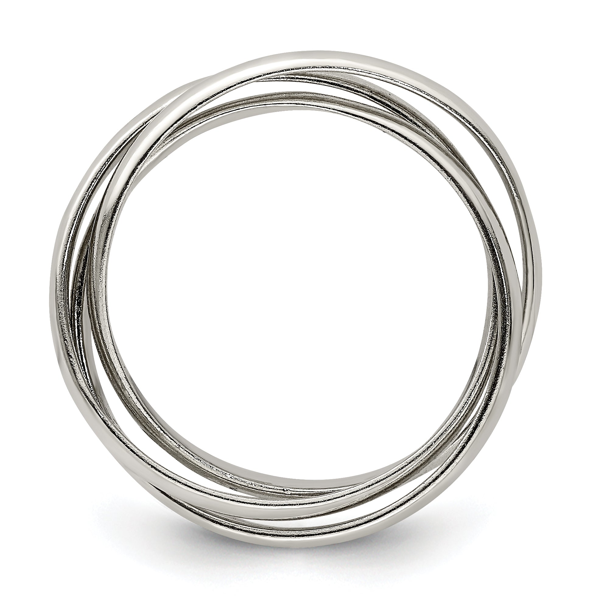 Sterlingsilber Dreifach Intertwining Ring