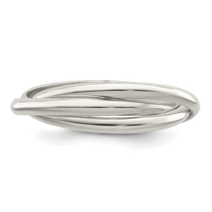 Sterlingsilber Dreifach Intertwining Ring