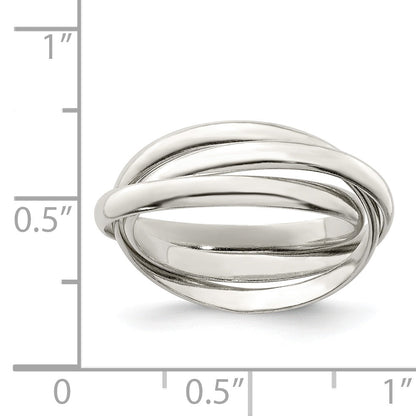 Sterlingsilber Dreifach Intertwining Ring