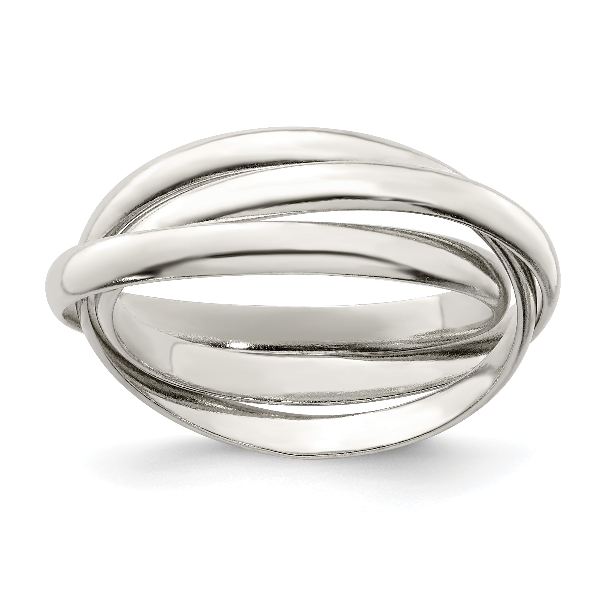 Sterlingsilber Dreifach Intertwining Ring