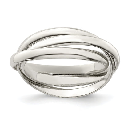 Sterlingsilber Dreifach Intertwining Ring