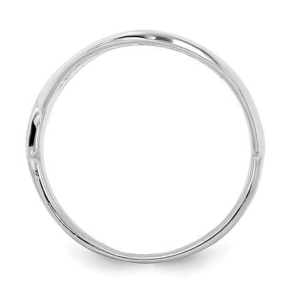 Sterlingsilber Poliert Fantasie Ring (size 6 Nur)