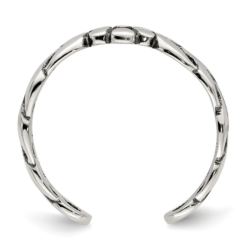 Sterlingsilber Antikisiert Stellux Kristall Zehenring