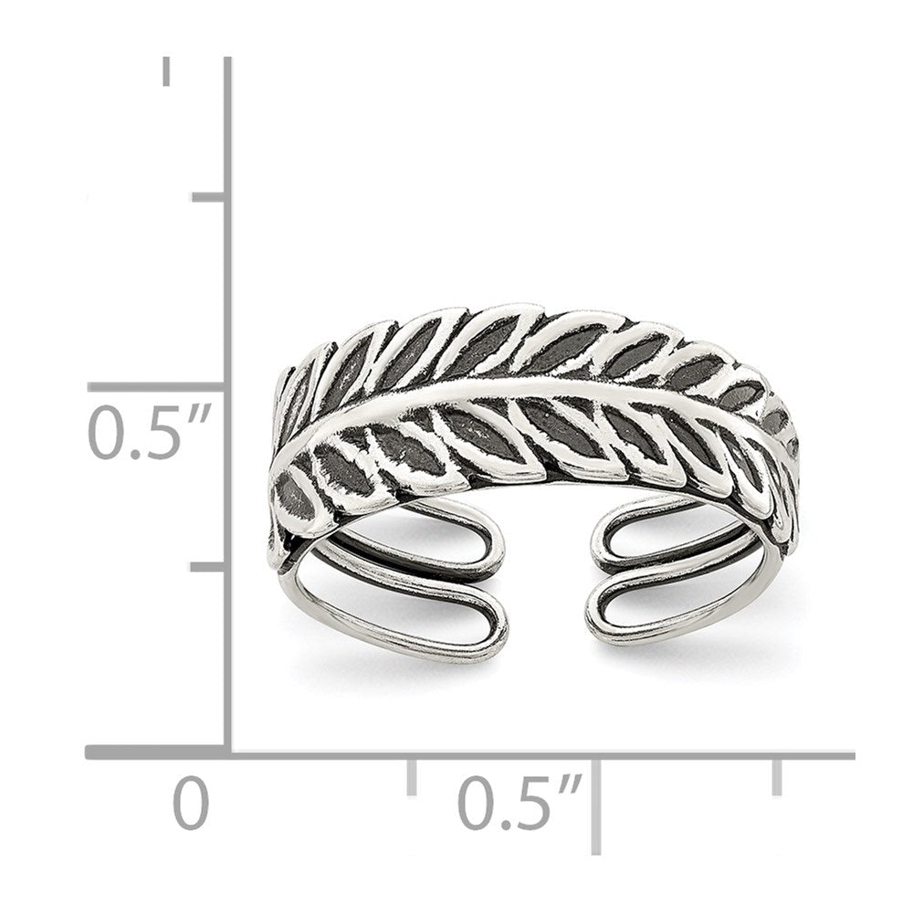 Sterlingsilber Antikisiert Fantasie Zehenring