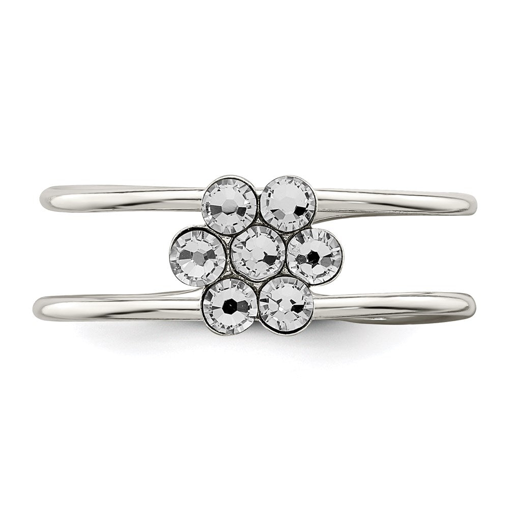 Sterlingsilber Zirkonia Blume Zehenring