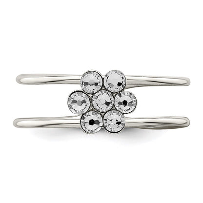 Sterlingsilber Zirkonia Blume Zehenring