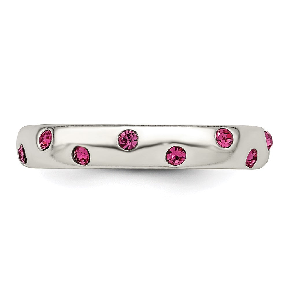 Sterlingsilber Rosa Zirkonia Zehenring