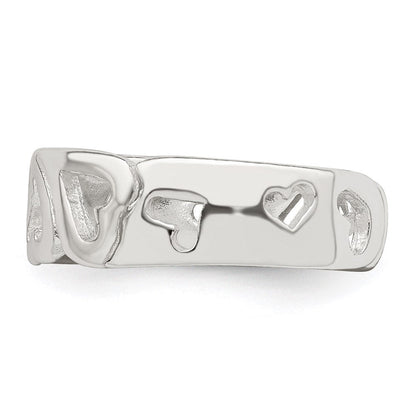 Sterlingsilber Herz Zehenring