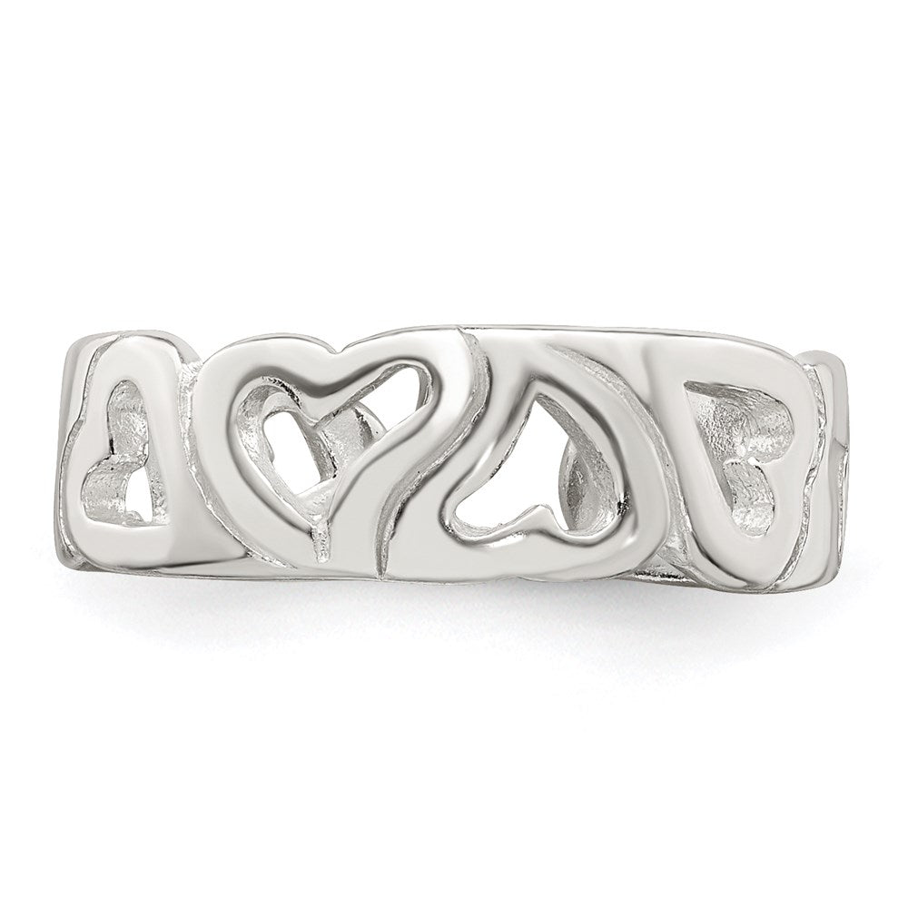 Sterlingsilber Herz Zehenring