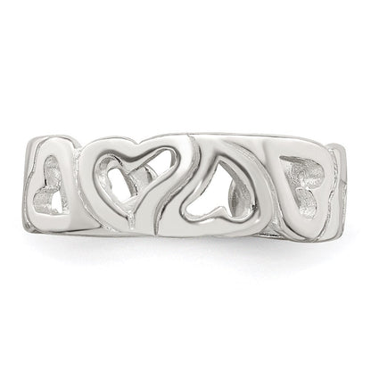 Sterlingsilber Herz Zehenring