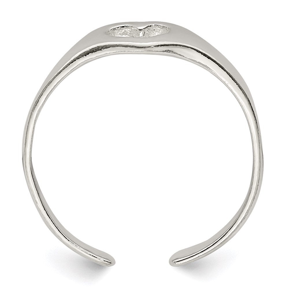 Sterlingsilber Herz Zehenring