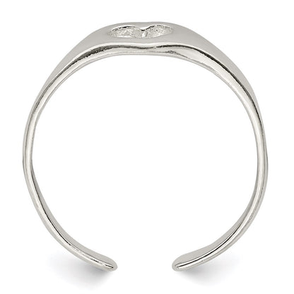 Sterlingsilber Herz Zehenring