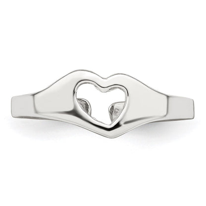 Sterlingsilber Herz Zehenring