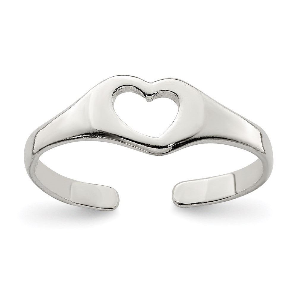 Sterlingsilber Herz Zehenring
