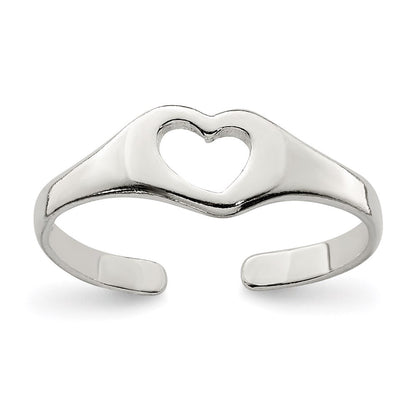 Sterlingsilber Herz Zehenring