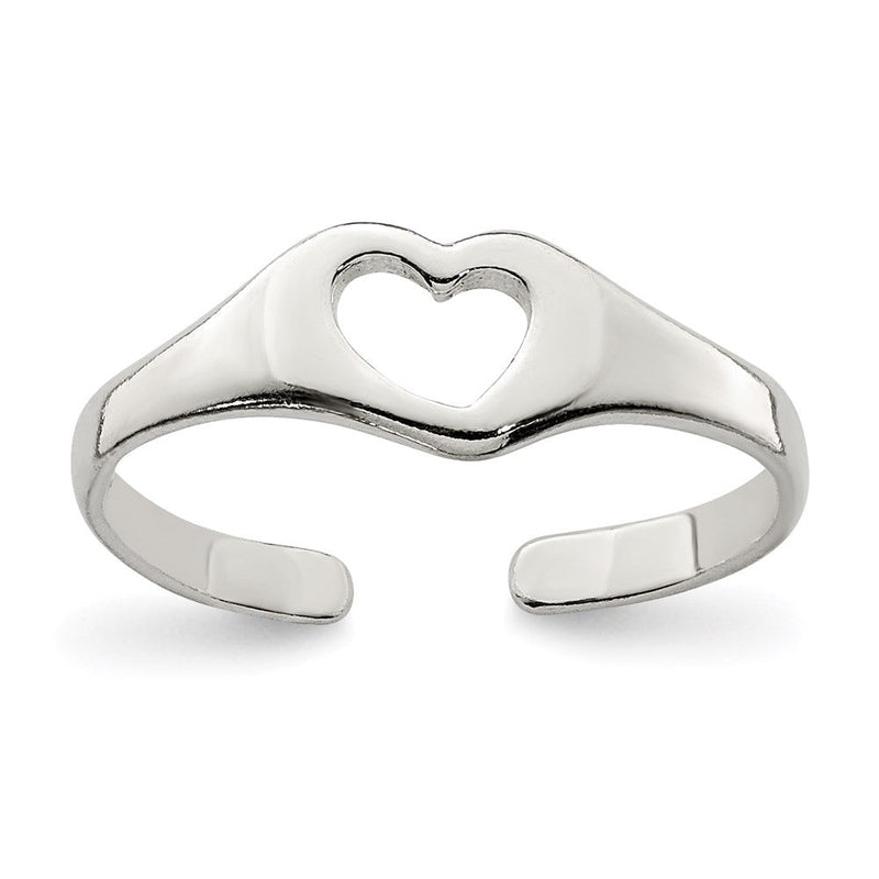 Sterlingsilber Herz Zehenring
