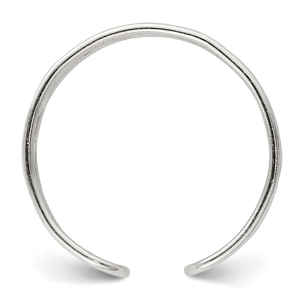 Sterlingsilber Welle Zehenring