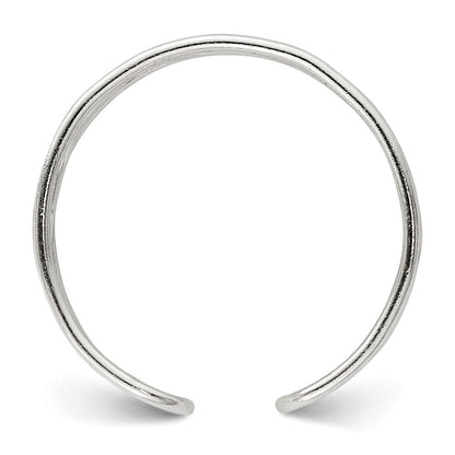 Sterlingsilber Welle Zehenring