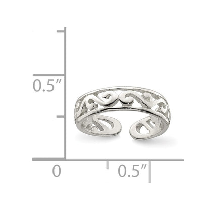 Sterlingsilber Zehenring