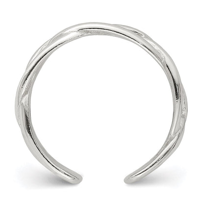 Sterlingsilber Geflochten Zehenring